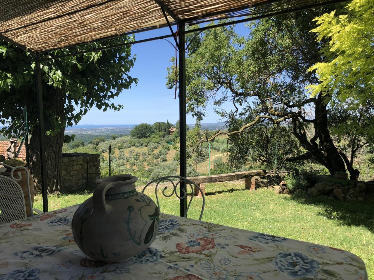 Haus Malerin - Meerblick, Umzaeunter Garten By Toscanatour Guardistallo Dış mekan fotoğraf